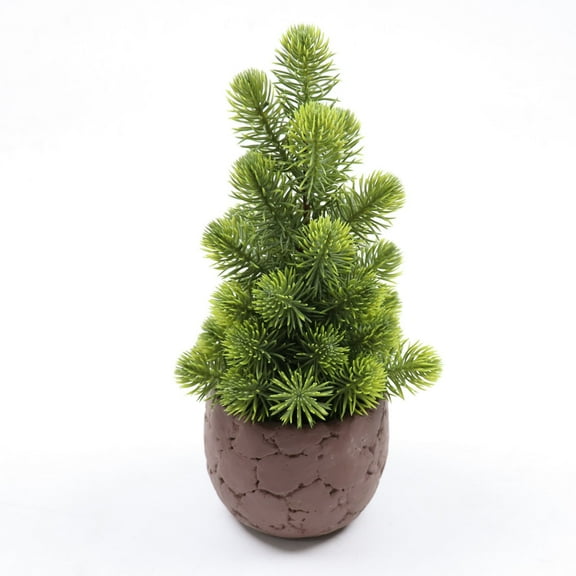 Artificial Christmas Tree – Realistic Plastic Pine Decoration Without Pot, Small Tabletop Holiday Tree for Home, Office, or Party Display, Easy Setup & Reusable