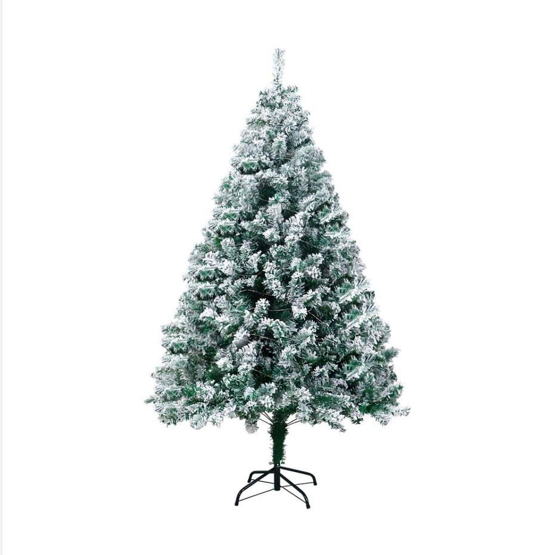 Artificial Christmas Tree, Xmas Pine Tree with Metal Christmas Tree