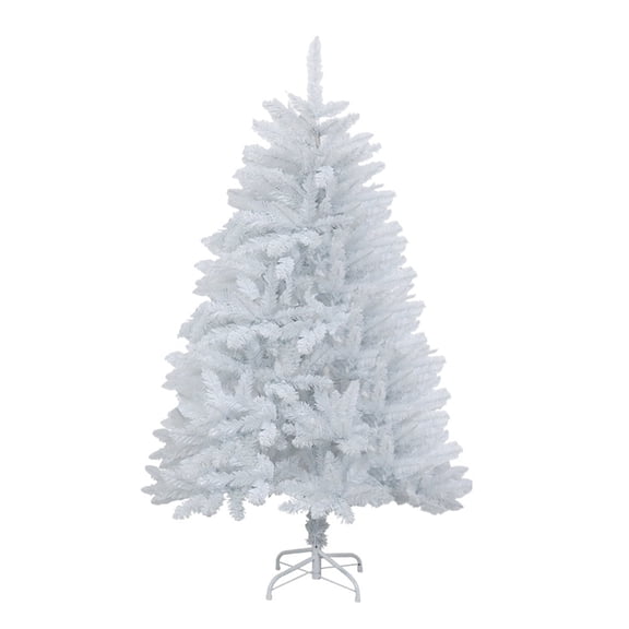 Artificial Christmas Tree, Xmas Pine Tree with Metal Christmas Tree Stand,Christmas Tree for Indoor and Outdoor Holiday Decoration (24 inch,White)