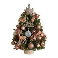 thumbnail image 1 of Artificial Christmas Tree with LED Lights and Decorative Ornaments for Indoor Holiday Tabletop Display Home Office, 1 of 5