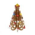 thumbnail image 1 of Artificial Christmas Trees Wooden Christmas Tree,7.4inch Christmas Gift,Six-piece Tree With Small Pendants Set,3D Xmas Theme Easy Assembly Christmas Ornaments,Gifts And Decorations, 1 of 4
