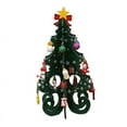 thumbnail image 1 of Artificial Christmas Trees Wooden Christmas Tree,7.4inch Christmas Gift,Six-piece Tree With Small Pendants Set,3D Xmas Theme Easy Assembly Christmas Ornaments,Gifts And Decorations, 1 of 4