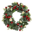 thumbnail image 1 of Artificial Christmas Wreath for Front Door 18 Inch Handmade Hanging Decor for Holiday Christmas Tree Fireplace Wall Window Indoor Outdoor Decoration, 1 of 6