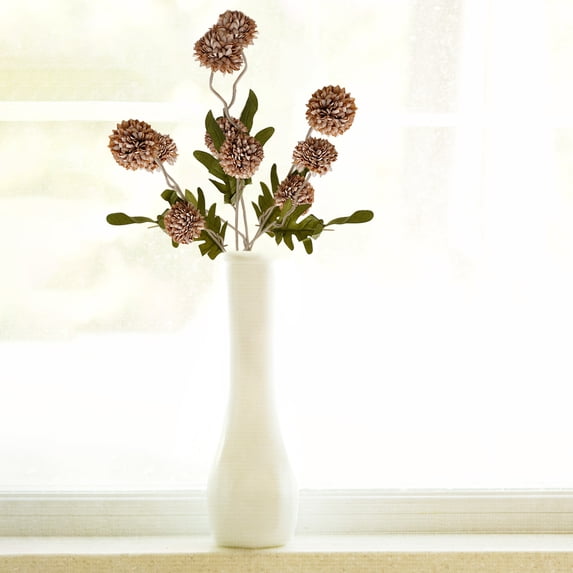 Artificial Chrysanthemum Flower Branch - Mini Pompon Chrysanthemum Branch for Vase Table Home Wedding Decor