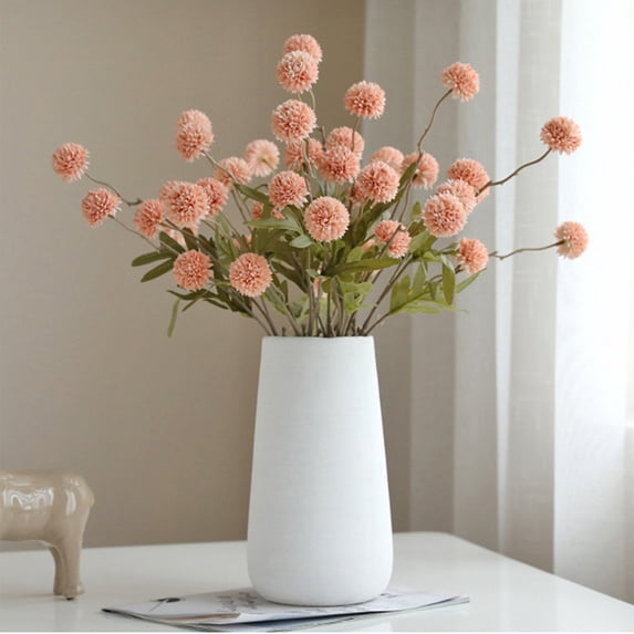 Artificial Chrysanthemum Flower Branch - Mini Pompon Chrysanthemum Branch for Vase Table Home Wedding Decor