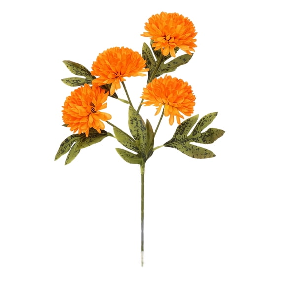 Artificial Chrysanthemum Single Stem Lifelike Silk Simulation Flower for Home Office Wedding Party Decoration Arrangement