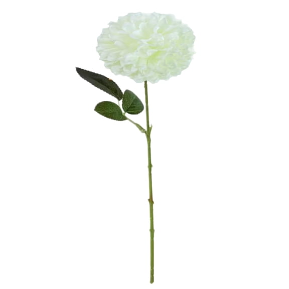 Artificial Chrysanthemums, 11-Inch Height Fake Mums for Dining Table Centerpieces Decoration, White, 1Pc, Qtmrj