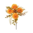 thumbnail image 1 of Artificial Chrysanthemums Silk Fall Flower, Fake Flowers Ball Flower Bouquet for Autumn Wedding Table Centerpieces Vase Floral Arrangement Front Porch Thanksgiving Cemetery Indoor Outdoor Decor, 1 of 4