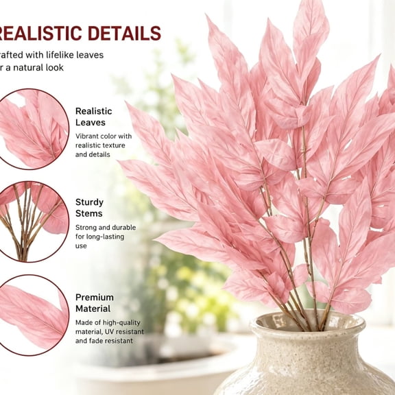 Artificial Colored Leaves Faux Potted Plant For Indoor Outdoor Decor Lifelike Fake Foliage Small Tabletop For Shelf Desk Green