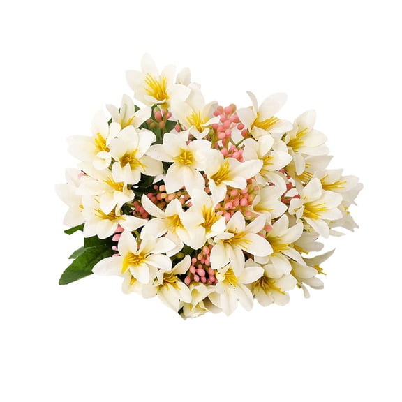 Artificial Concubine Lily Flowers Bouquet,Fake Lilies Style for Wedding Decorations Living Room Centerpieces,Artistic Floral Arrangements