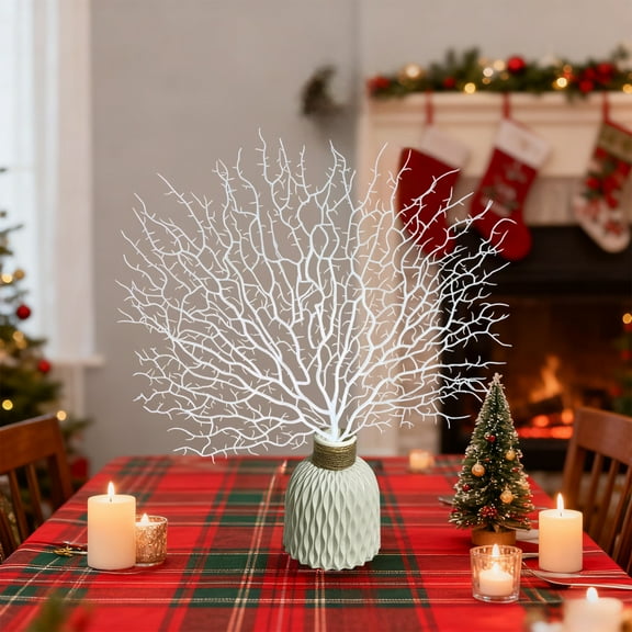 Artificial Coral Branches, Faux Coral Aquarium Decoration, Realistic Plastic Branches for Home, Christmas Artificial Branches, Large Branches for Christmas, Home Decoration Simulation Tree Branch