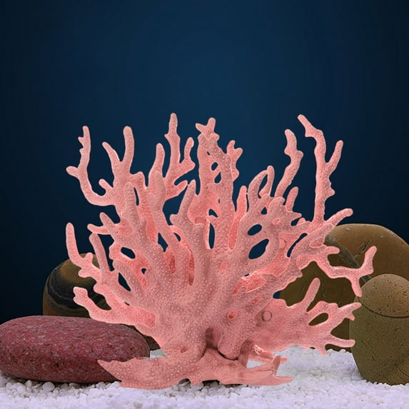Artificial Coral, Fake Coral Reef Decor, Lifelike Aquarium Ornament for Fish Tank, Saltwater Tank, Beach Theme Room Decoration