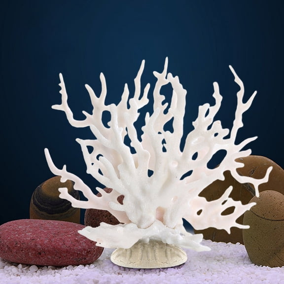 Artificial Coral, Fake Coral Reef Decor, Lifelike Aquarium Ornament for Fish Tank, Saltwater Tank, Beach Theme Room Decoration