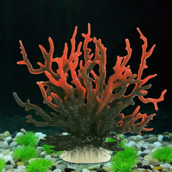Artificial Coral, Fake Coral Reef Decor, Lifelike Aquarium Ornament for Fish Tank, Saltwater Tank, Beach Theme Room Decoration
