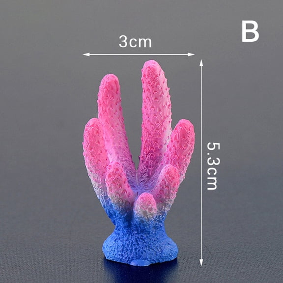 Artificial Coral Fish Tank Decoration Emulates Starfish Resin Reef Landscape