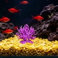 thumbnail image 1 of Artificial Corals for Aquarium Decoration, Lifelike Plastic Reef Ornaments for Freshwater and Saltwater Aquascaping, Small Fish Shrimp Turtle Hideout Cave for Setup, 4.72" x 5.91", KTFgvq, 1 of 6