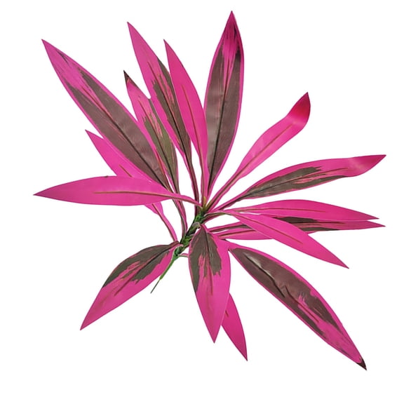 Artificial Cordyline Plant Stems, Fake Ti Leaf Tropical Greenery, Faux Dracaena Plant Picks, Artificial Cordyline Fruticosa Leaves for Indoor Outdoor Home Garden Decor