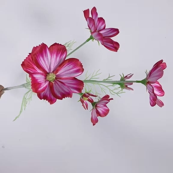 Artificial Cosmos Flower Faux Floral Stem Lifelike Fake Bloom for Wedding Centerpiece Home Decor Arrangement