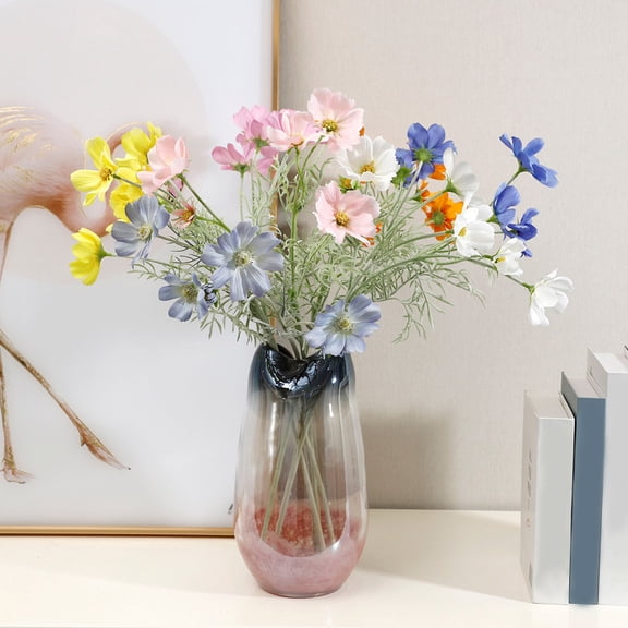 Artificial Cosmos Flowers 23" Faux Silk Cosmos Flower Stem Fake Flower Arrangements for DIY Wedding Bouquets Home Office Table Vase Decoration