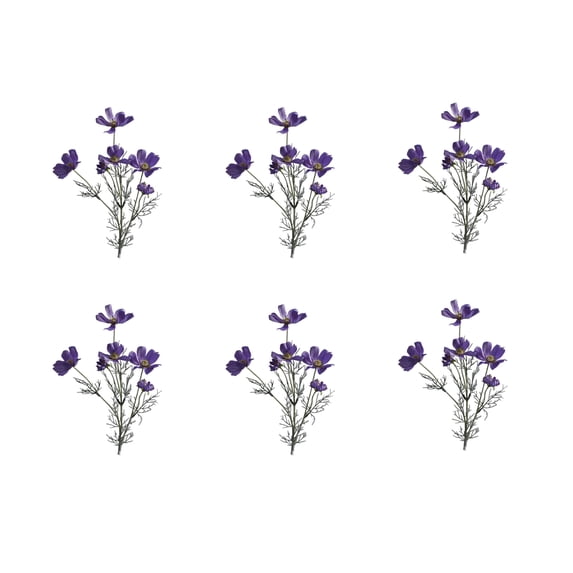 Artificial Cosmos Flowers Lavender 6 Pcs 23.6 In Faux Fake Flowers For Home Decor Vase Arrangement