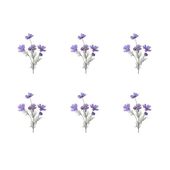 Artificial Cosmos Flowers Light Purple 6 Packs 23.6 In For Home Wedding Decoration