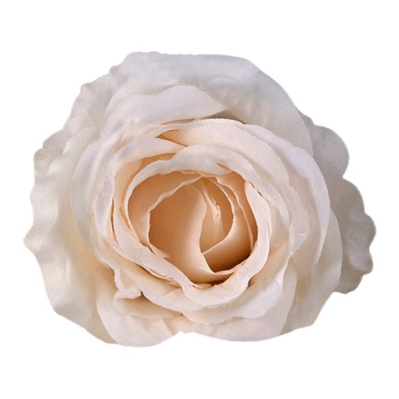 Artificial Curled Edge Anna Rose Flower Head Lifelike Faux Floral Bloom For Diy Arrangements Wedding Bridal Tabletop Centerpiece Wreath Home Decor