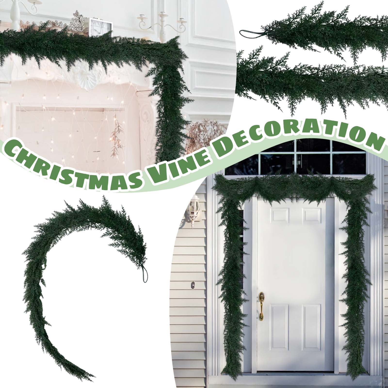 DOITOOL Pink Artificial Christmas Wreath - 11.8" Faux PVC Wreath For Wall Or Door Holiday Decoration