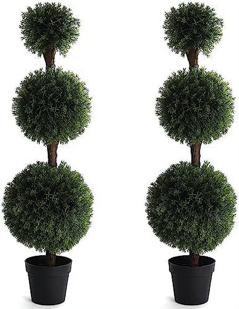 Artificial Cypress Topiary Tree 4' Cypress Tree Indoor/Outdoor