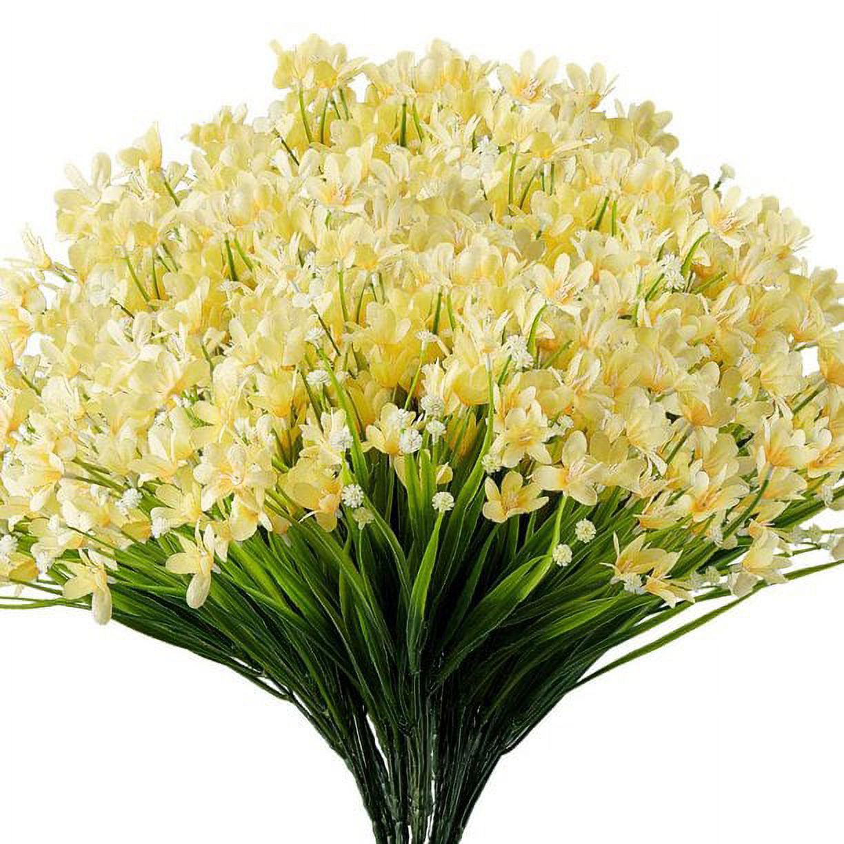 Artificial Daffodils Flowers, 4 Bundles Fake Flowers No Fade UV