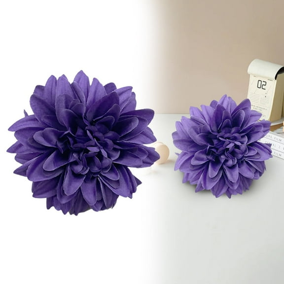 Artificial Dahlia Flower Heads Purple a - Artificial Flowers - Household Imitation