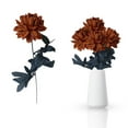 thumbnail image 1 of Artificial Dahlia Flowers, 1Pcs Gothic Dead Flowers with Long Stems, Bronze Color Silk Flower for Halloween Wedding Decor, Spooky Centerpieces, Halloween Floral Arrangements (F, 14.96Inch), 1 of 9