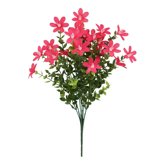 Artificial Daisies Bouquet, Silk Faux Flowers, Small Decorative Flower Arrangement for Home Wedding Photography Props, Realistic Long-Lasting Mixed Color Plastic Simulation Flowers