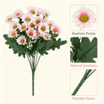 thumbnail image 1 of Artificial Daisy Flower Bundles for Vase Arrangements, Plastic Faux Floral Decor for Fall Tables, 5 Pieces, 1 of 6