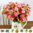thumbnail image 1 of Artificial Daisy Flowers 28 Heads Fake Wildflowers Artificial Orchid Silk Cloth Flower 6 Pack, 1 of 8