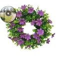 thumbnail image 1 of Artificial Daisy Wreath 12 Inch Eucalyptus Wreath with Daisy Flower Spring Summer Greenery Wreath for Front Door Wall Decor, 1 of 6