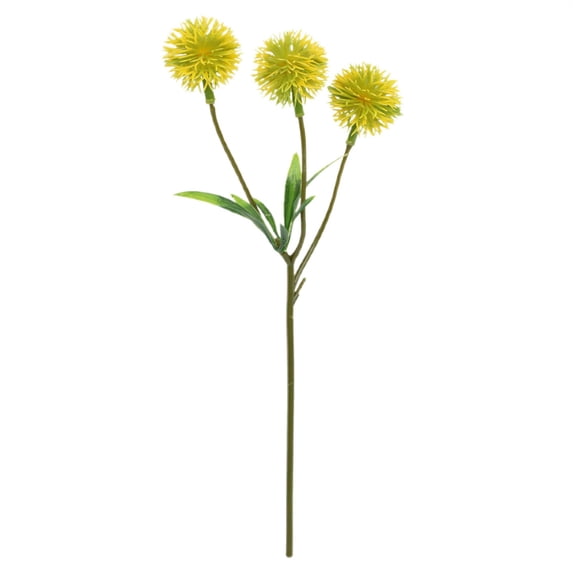 Artificial Dandelion Bouquet, Ongmies Artificial Dandelion Bouquet – Faux Chrysanthemum Flowers for Home & Wedding Decor, 1 Bunch of Simulated 3 Dandelions