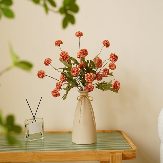 Artificial Dandelion Flowers, Realistic Fake Floral Stems for Home Decor, UV Resistant Outdoor Garden Arrangement, Wedding Party Centerpiece Decorations Holiday Decorations Holiday Gifts