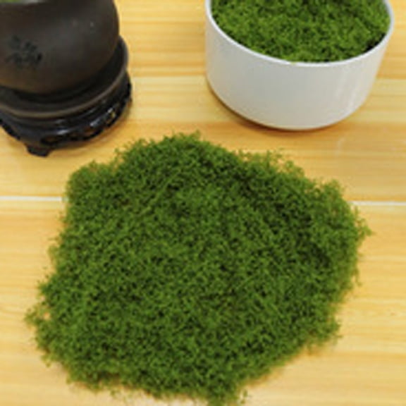 Artificial Dark Green Moss is Used for Handicrafts, Artificial Moss, Glass Vase Fillers, Wedding/Spring Green Parties/Indoor Flower Pots/DIY Rainforest Models/Table Decoration (50g)