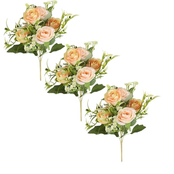 Artificial Decorative Flowers G by Dusknt 1 Bundle Artificial Flowers Cemetery Flower Plastic Memorial Bouquet for Hanging Window Box Home Table Centerpieces Decor