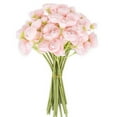 thumbnail image 1 of Artificial Decorative Flowers,Pink Faux Ranunculus Bouquets,DIY Wedding Flowers,Vase Filler,Table Centerpieces,Floral Arrangements Decor,for Home Florist 18 Pcs, 1 of 7
