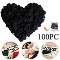 thumbnail image 1 of Artificial Decorative Petals Simulation Rose Petals Monochrome 1 Package (Including 100 Pieces) 11Th Black. Fake Flowers, Fake Flowers Small(Bright Silk Fabric, One Size), 1 of 8