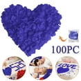 thumbnail image 1 of Artificial Decorative Petals Simulation Rose Petals Monochrome 1 Package (Including 100 Pieces) 17Th Dark Blue. Fake Flowers, Fake Flowers Small(Bright Silk Fabric, One Size), 1 of 8