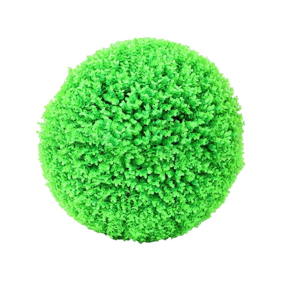 Artificial Decorative Topiary Ball 9.8 Inch, Medium Sphere for Garden Patio and Wedding Decor, Round Greenery Ball for Indoor Outdoor Home and Party Decor (Green)