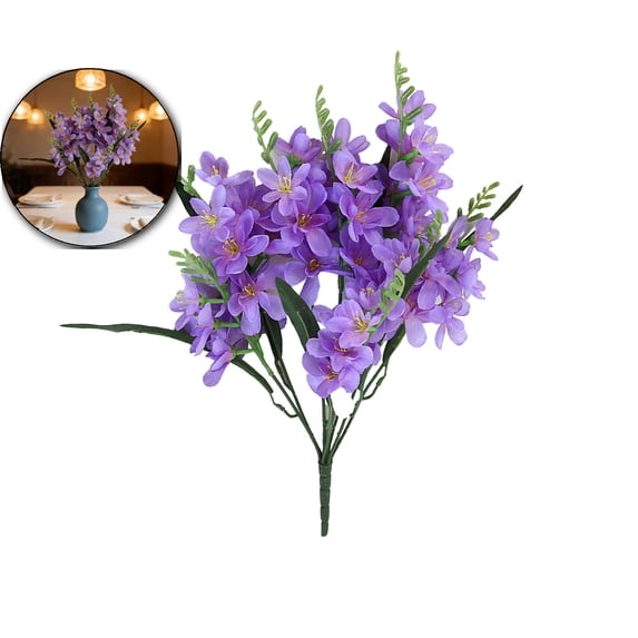 Artificial Delphinium Flowers 20.4'' Hyacinth Artificial Flower Silk Flowers for Wedding Party Table Centerpieces Home Decor