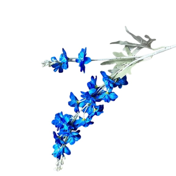 Artificial Delphinium Flowers, Binkne 33.8" Silk Flowers Bulk Larkspur Artificial Flower Long Stem Fake Delphinium Plant Flower for Tall Vase Floral Arrangement Centerpiece Bouquet Home Decor