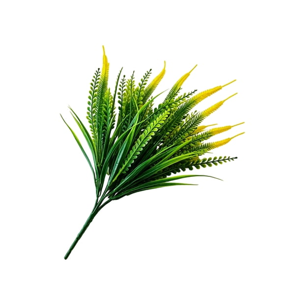 Artificial Dogtail Grass Synthetic Flower Plastic Green Shrub for Indoor & Outdoor Decor, Low Maintenance Realistic Faux Bloom for Home, Office, Garden, Events