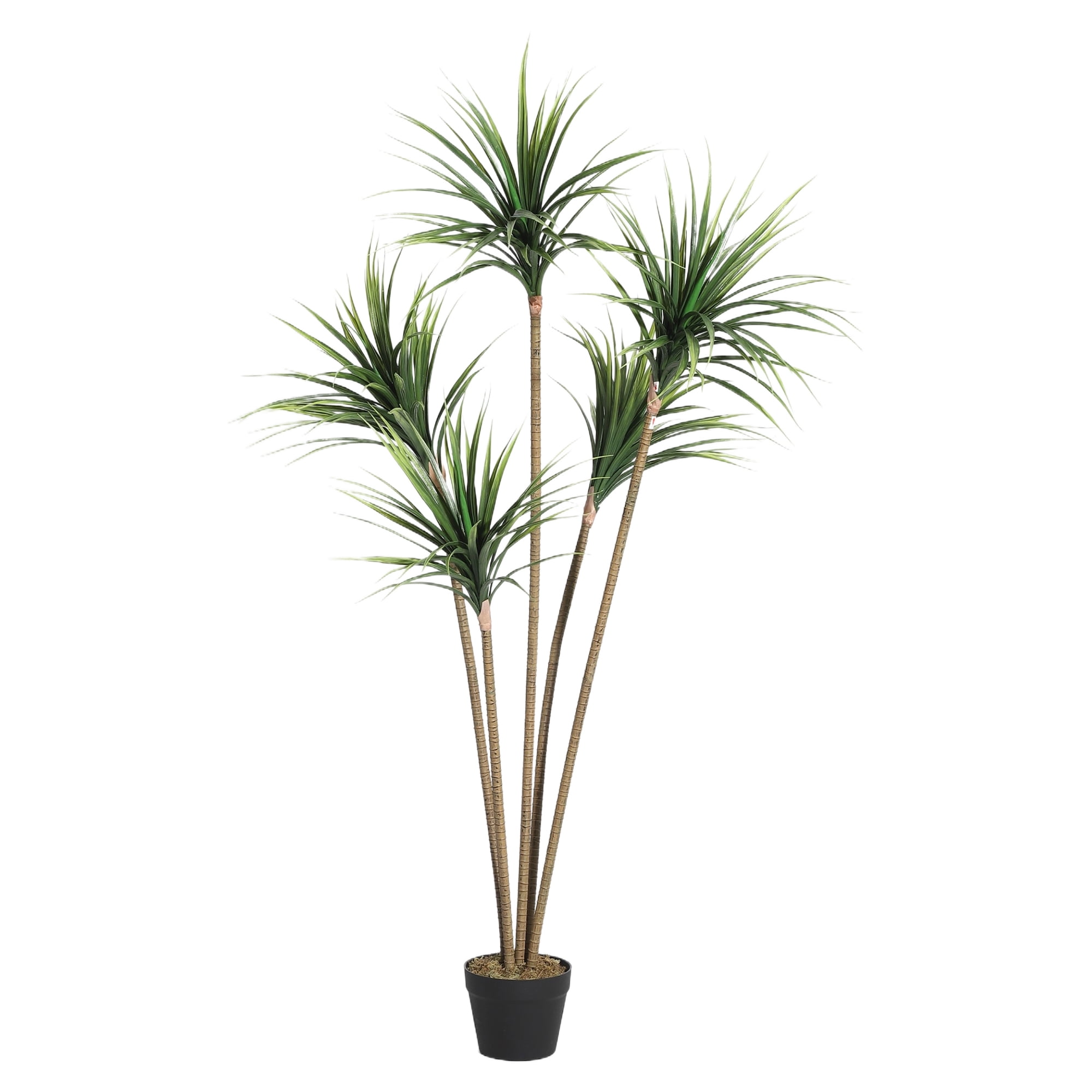 Artificial Dracaena Marginata Tree 5FT Tall – Lifelike Faux Floor Plant for Home Office Decor