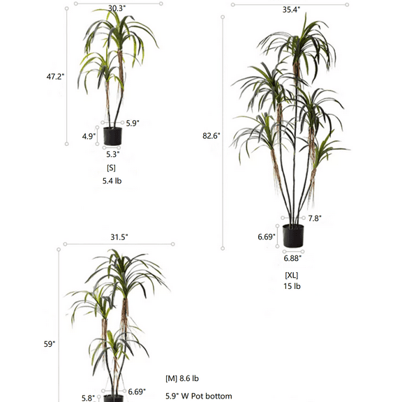 Artificial Dracaena Tree