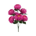 thumbnail image 1 of Artificial Dragon Claw Chrysanthemum Fake Green Plants Simulation Flowers 7 Heads Bouquet for Home Office Window Decoration and Display, 1 of 6