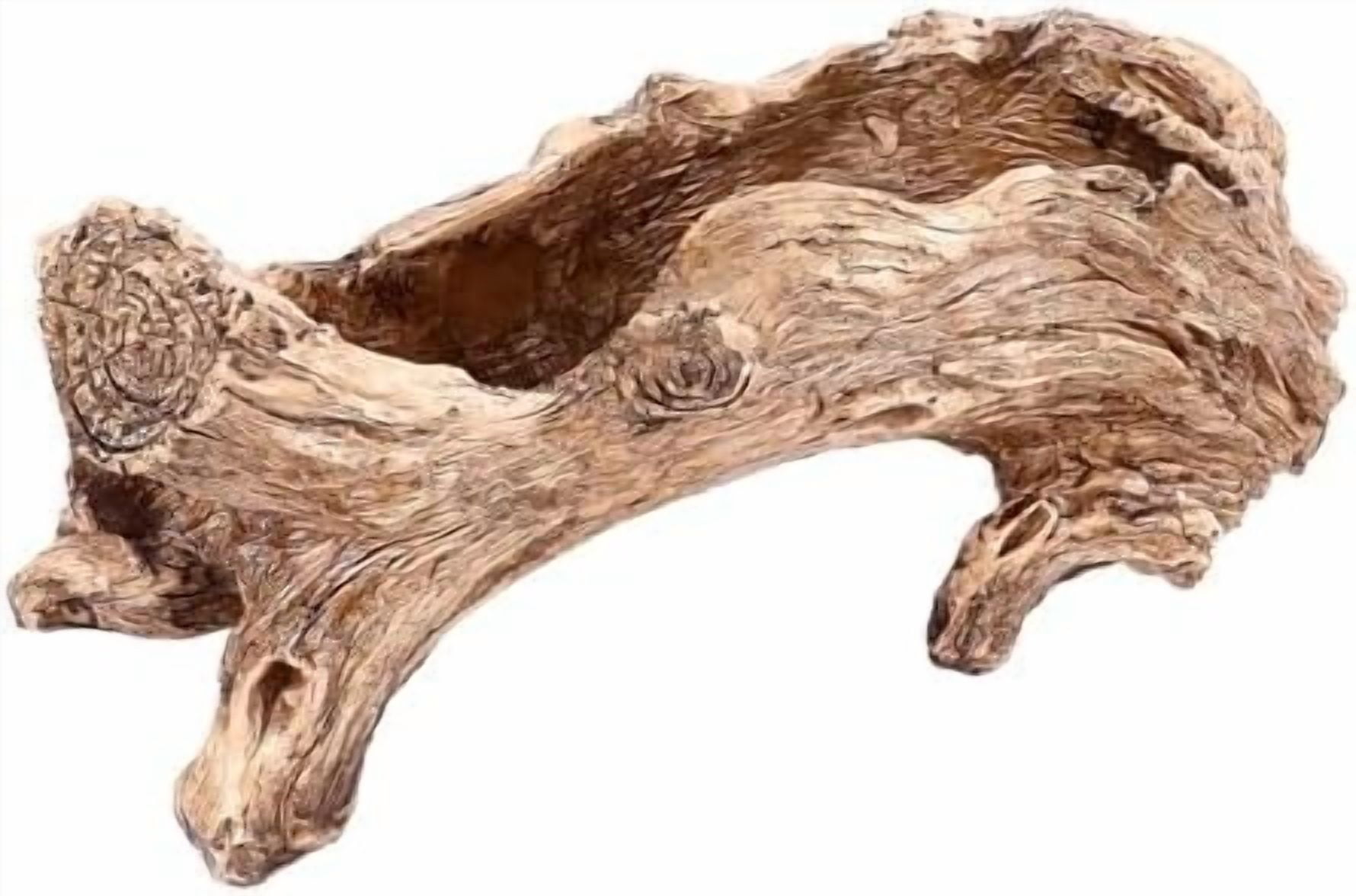 Artificial Driftwood Succulent Planter Resin, Vintage Tree Root Stump ...
